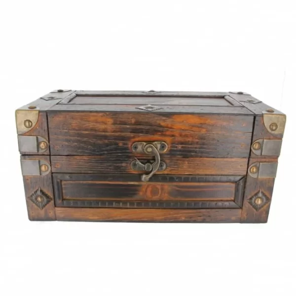 MICA Living Truhe – S – Dunkelbraun – Aus Holz – Ca. 27,5 X 14 X 12,5 Cm 1