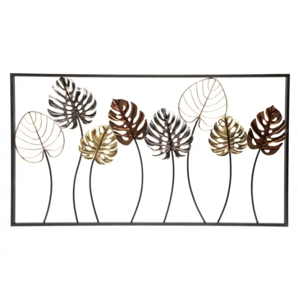 MICA Living Wanddeko – Philodendronblätter – Ca. 100 X 2,5 X 54,5 Cm 1