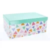 MICA Living Geschenkbox – XL – Dreiecke Mint – Aus Papier – Ca. 32,5 X 21,5 X 13,5 Cm 7