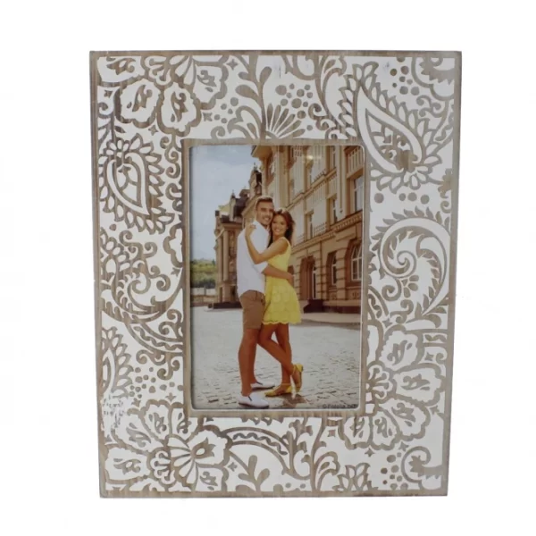 MICA Living Bilderrahmen Braun/weiß – Ca. 19 X 1,5 X 24 Cm 1