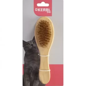 KERBL Katzenzubehör – Katzenbürste Mit Naturborsten 6