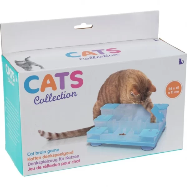 Sonstiger Hersteller Katzenspielzeug – Denkspiel – Mit 15 Fächern – Maße: 24 X 15 X 11 Cm 1